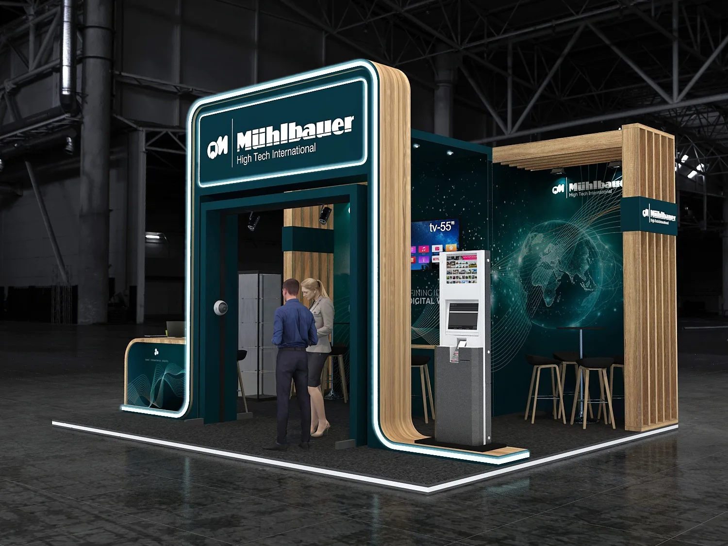 Rendu 3D du stand